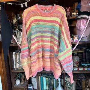 Free People Easy street space dye pullover sz x-small